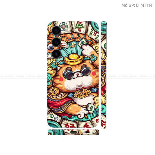 Dán Skin Galaxy S23 Series Hình Mèo Thần Tài | D_MTT14