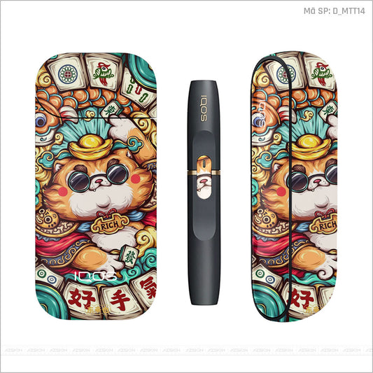 Dán Skin IQOS Hình Mèo Thần Tài | D_MTT14