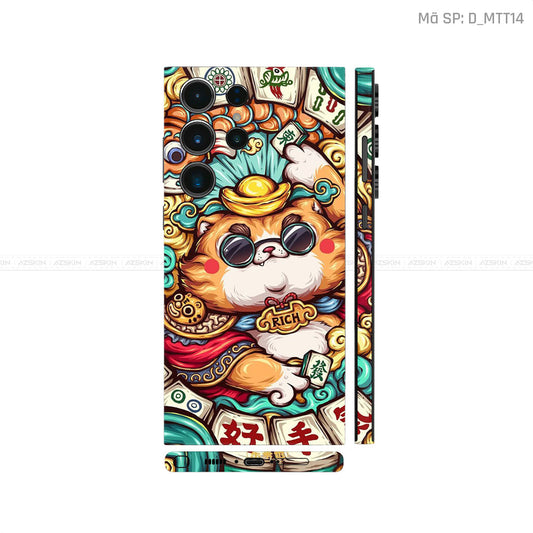 Dán Skin Galaxy S23 Series Hình Mèo Thần Tài | D_MTT14