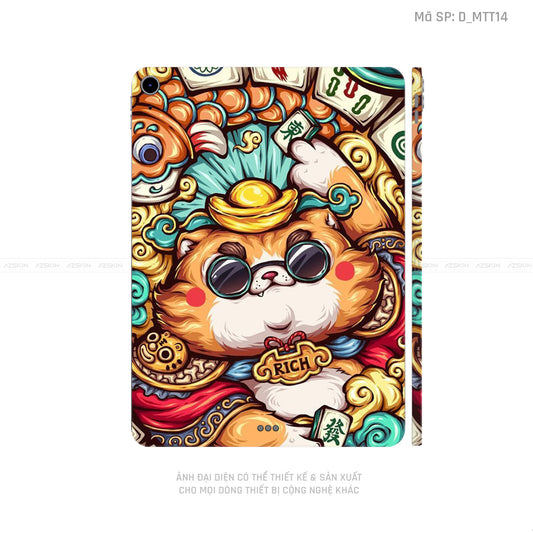 Dán Skin IPad Air Series Hình Mèo Thần Tài | D_MTT14