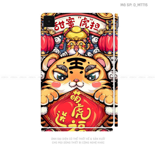 Dán Skin Máy Tính Bảng Xiaomi Mipad Hình Mèo Thần Tài | D_MTT15