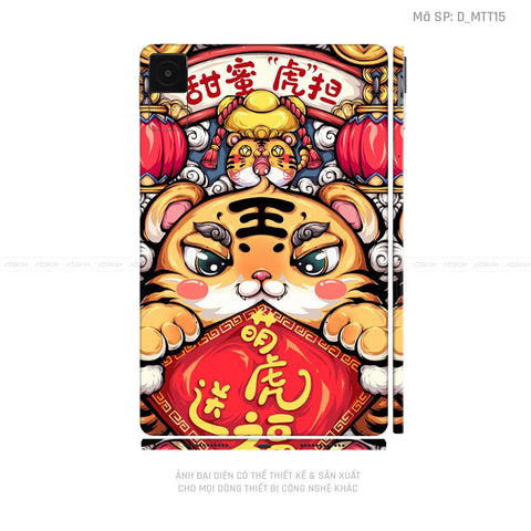 Dán Skin Máy Tính Bảng Xiaomi Mipad Hình Mèo Thần Tài | D_MTT15