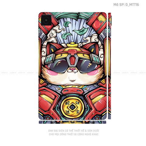Dán Skin Máy Tính Bảng Xiaomi Mipad Hình Mèo Thần Tài | D_MTT16