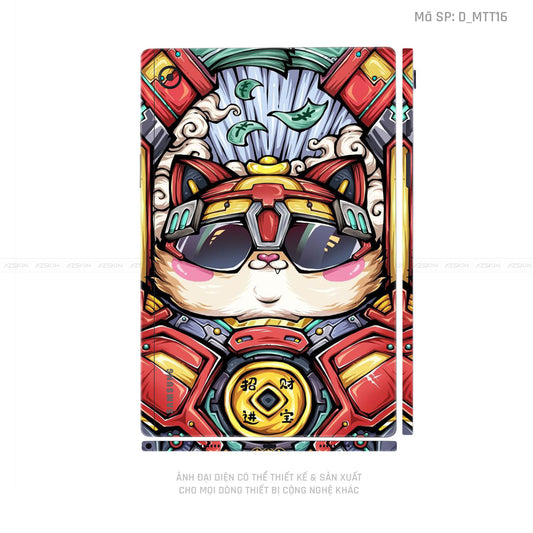 Dán Skin Galaxy Tab A Series Hình Mèo Thần Tài | D_MTT16
