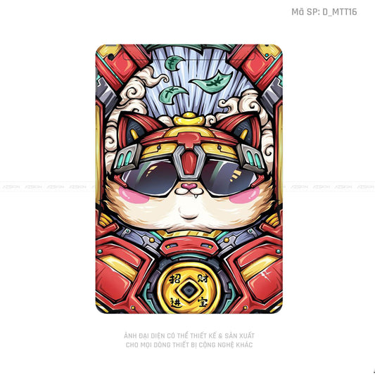 Dán Skin IPad Gen Series Hình Mèo Thần Tài | D_MTT16