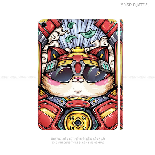 Dán Skin IPad Air Series Hình Mèo Thần Tài | D_MTT16
