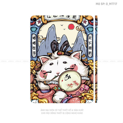 Dán Skin IPad Mini Series Hình Mèo Thần Tài | D_MTT17