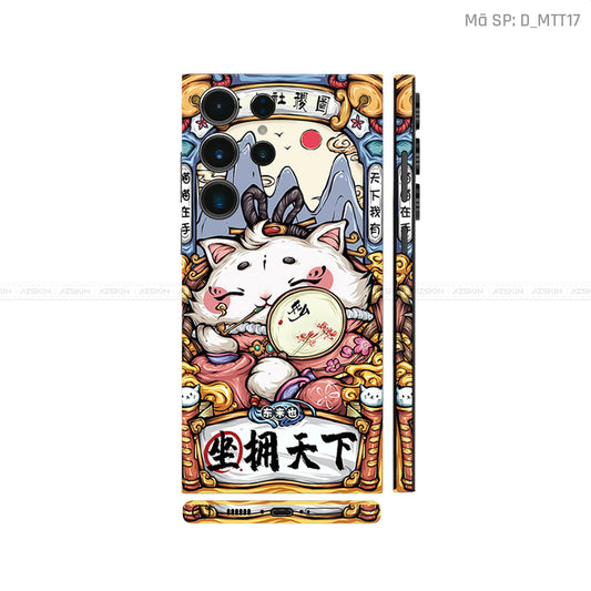 Dán Skin Galaxy S23 Series Hình Mèo Thần Tài | D_MTT17