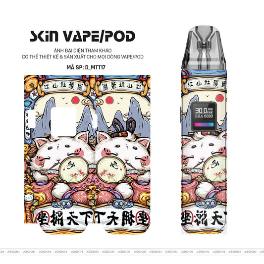 Dán Skin Pod Hình Mèo thần tài | D_MTT17