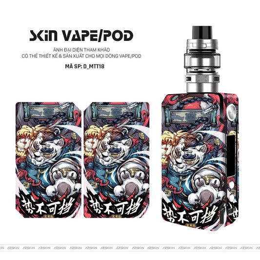 Dán Skin Vape Hình Mèo Thần Tài | D_MTT18