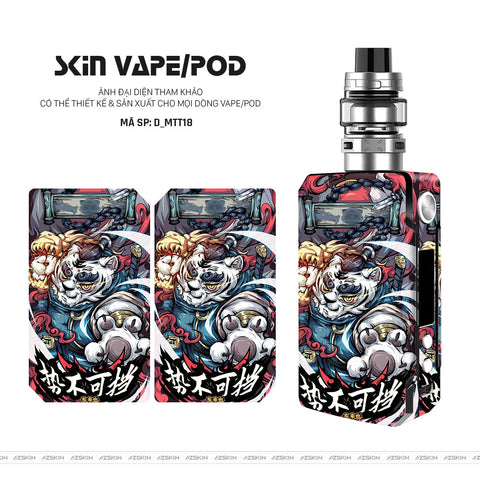 Dán Skin Vape Hình Mèo Thần Tài | D_MTT18