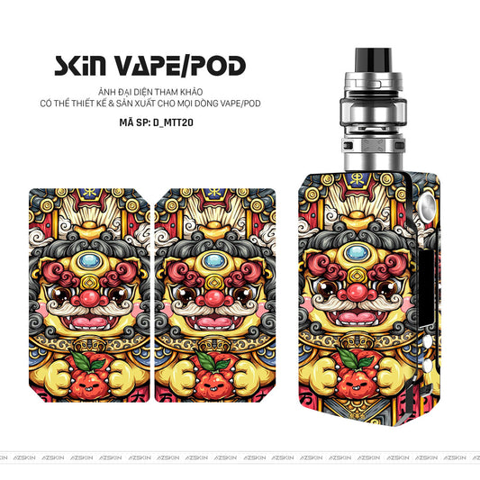 Dán Skin Vape Hình Mèo Thần Tài | D_MTT20