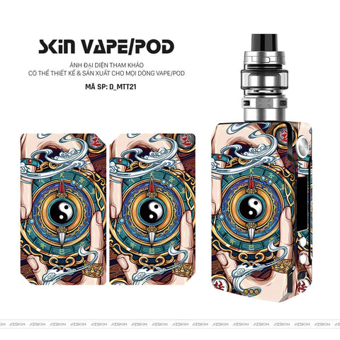 Dán Skin Vape Hình Mèo Thần Tài | D_MTT21