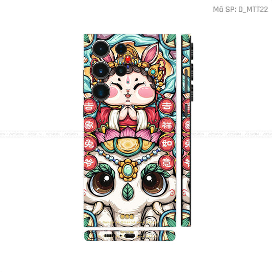 Dán Skin Samsung Galaxy S25 Series Chủ Đề Mèo Thần Tài | D_MTT22