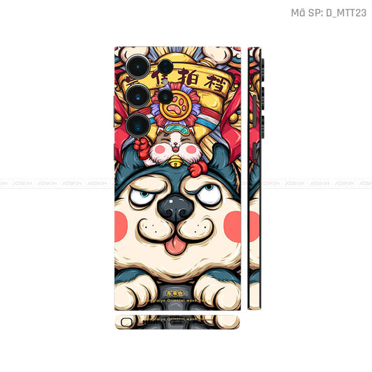 Dán Skin Galaxy S23 Series Hình Mèo Thần Tài | D_MTT23