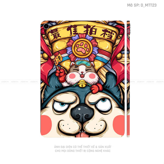 Dán Skin IPad Air Series Hình Mèo Thần Tài | D_MTT23