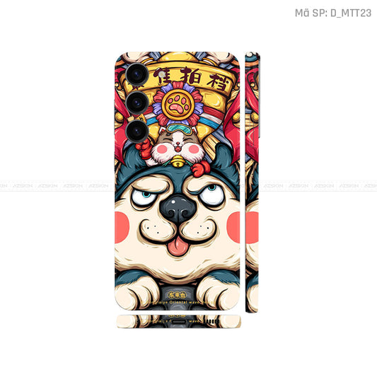 Dán Skin Galaxy S23 Series Hình Mèo Thần Tài | D_MTT23