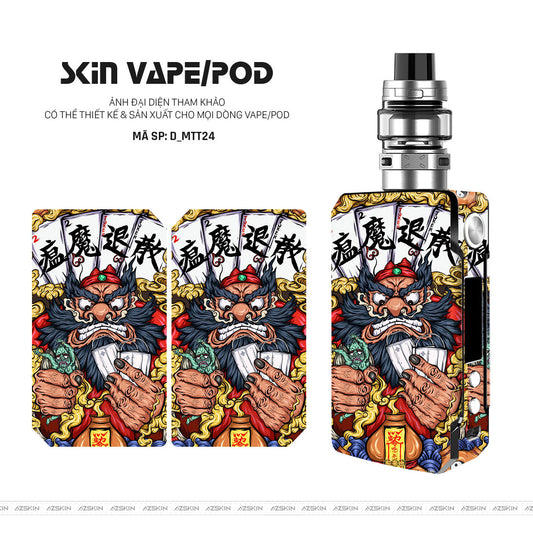 Dán Skin Vape Hình Mèo Thần Tài | D_MTT24