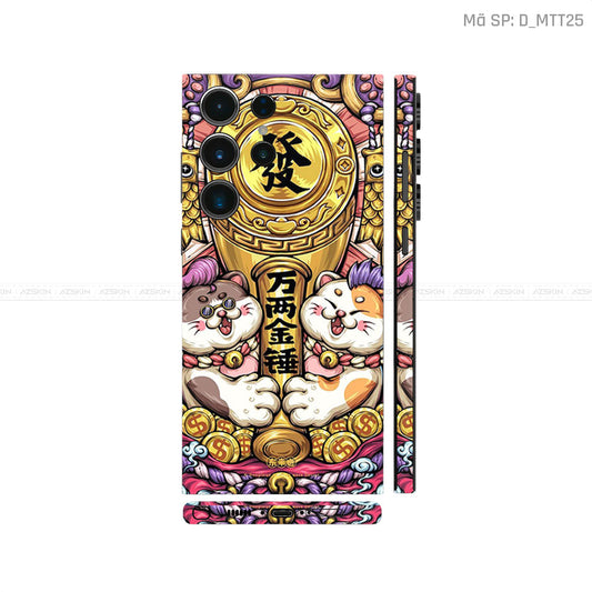 Dán Skin Galaxy S23 Series Hình Mèo Thần Tài | D_MTT25
