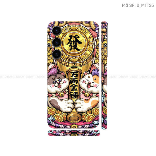 Dán Skin Galaxy S23 Series Hình Mèo Thần Tài | D_MTT25