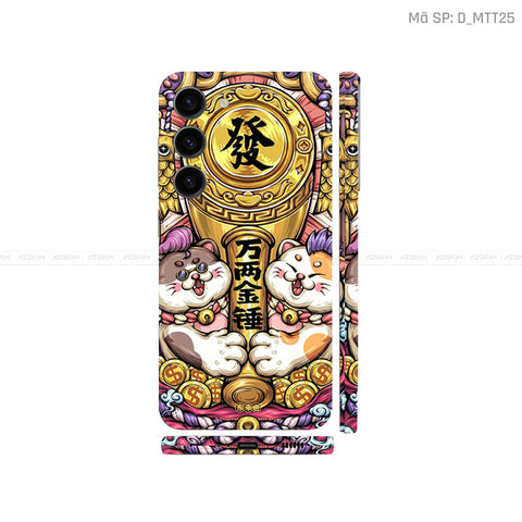Dán Skin Galaxy S23 Series Hình Mèo Thần Tài | D_MTT25