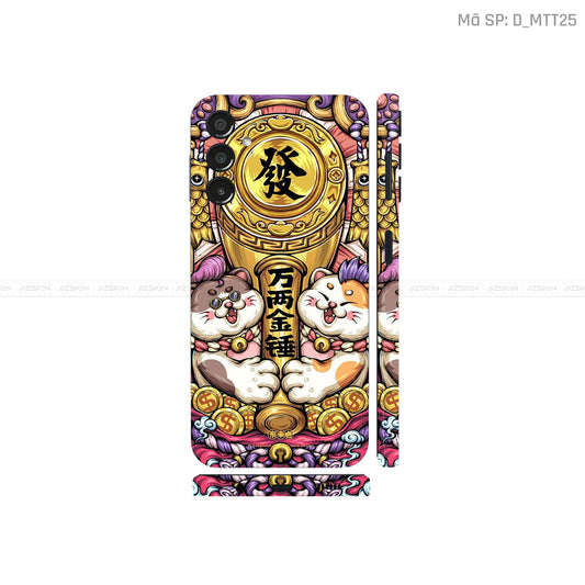 Dán Skin Samsung A Series Hình Mèo Thần Tài | D_MTT25