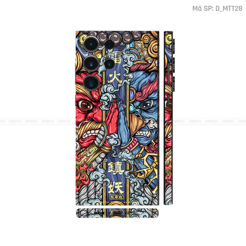 Dán Skin Samsung Galaxy S25 Series Chủ Đề Mèo Thần Tài | D_MTT28