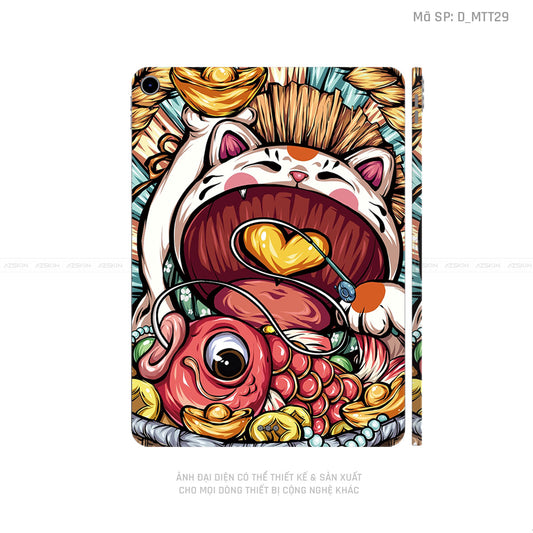 Dán Skin IPad Air Series Hình Mèo Thần Tài | D_MTT29
