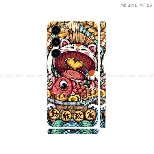 Dán Skin Galaxy S23 Series Hình Mèo Thần Tài | D_MTT29