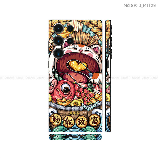 Dán Skin Galaxy S23 Series Hình Mèo Thần Tài | D_MTT29
