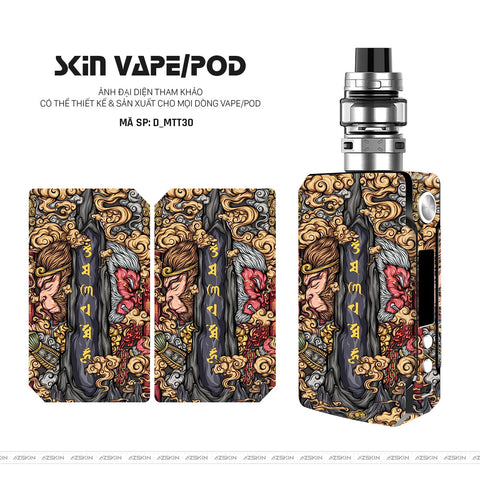 Dán Skin Vape Hình Mèo Thần Tài | D_MTT30