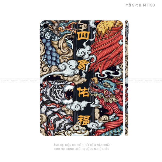 Dán Skin IPad Pro Series Hình Mèo Thần Tài | D_MTT31