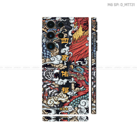 Dán Skin Samsung Galaxy S25 Series Chủ Đề Mèo Thần Tài | D_MTT31