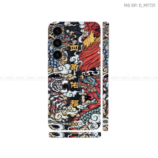Dán Skin Galaxy S23 Series Hình Mèo Thần Tài | D_MTT31