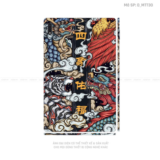 Dán Skin Galaxy Tab S7 Series Hình Mèo Thần Tài | D_MTT31