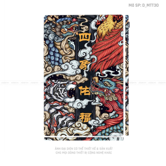 Dán Skin Galaxy Tab A Series Hình Mèo Thần Tài | D_MTT31