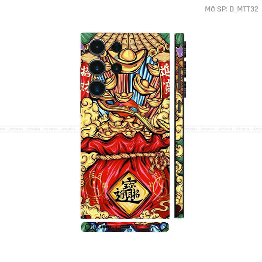 Dán Skin Galaxy S23 Series Hình Mèo Thần Tài | D_MTT32