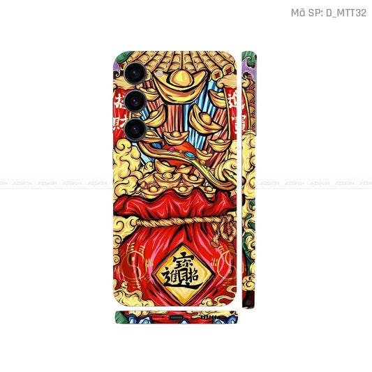 Dán Skin Galaxy S23 Series Hình Mèo Thần Tài | D_MTT32