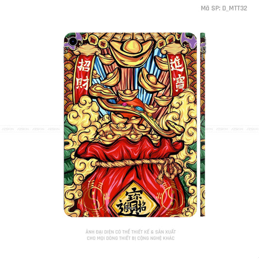 Dán Skin IPad Air Series Hình Mèo Thần Tài | D_MTT32