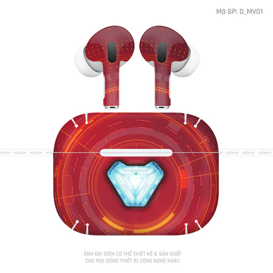 Dán Skin Airpod 3 Hình IRonman | D_MV01