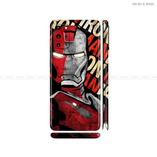 Dán Skin Galaxy S20 Series Hình Marvel Iron Man | D_MV03
