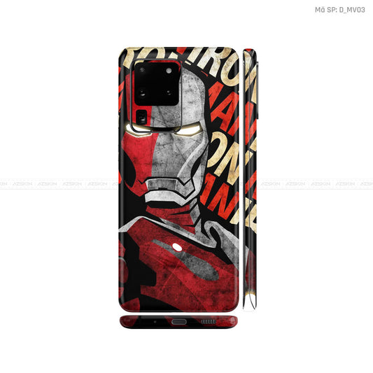 Dán Skin Galaxy S20 Series Hình Marvel Iron Man | D_MV03