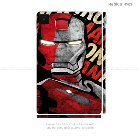 Dán Skin Máy Tính Bảng Xiaomi Mipad Hình Ironman | D_MV03