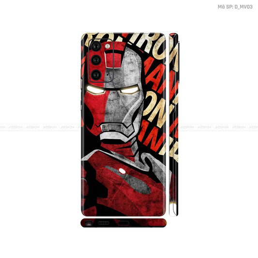 Dán Skin Galaxy Note 20 Series Hình Marvel Iron Man | D_MV03