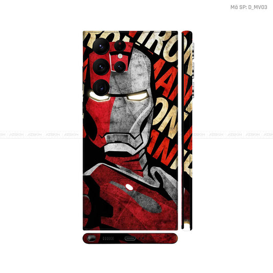 Dán Skin Galaxy S22 Series Hình Iron Man | D_MV03