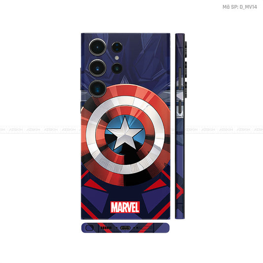 Dán Skin Galaxy S23 Series Hình Khiên Captain | D_MV14