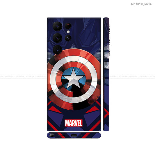 Dán Skin Galaxy S22 Series Hình Khiên Captain | D_MV14