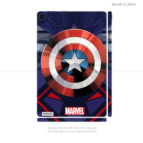 Dán Skin Máy Tính Bảng Lenovo Pad Series Hình Marvel Captain America | D_MV14
