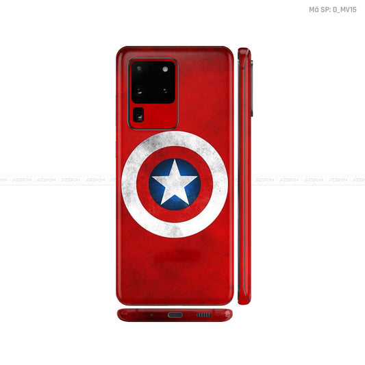 Dán Skin Galaxy S20 Series Hình Marvel Captain America | D_MV15