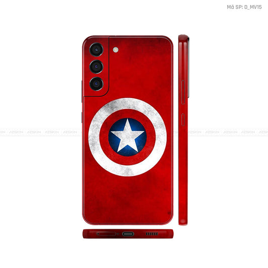Dán Skin Galaxy S22 Series Hình Khiên Captain | D_MV15